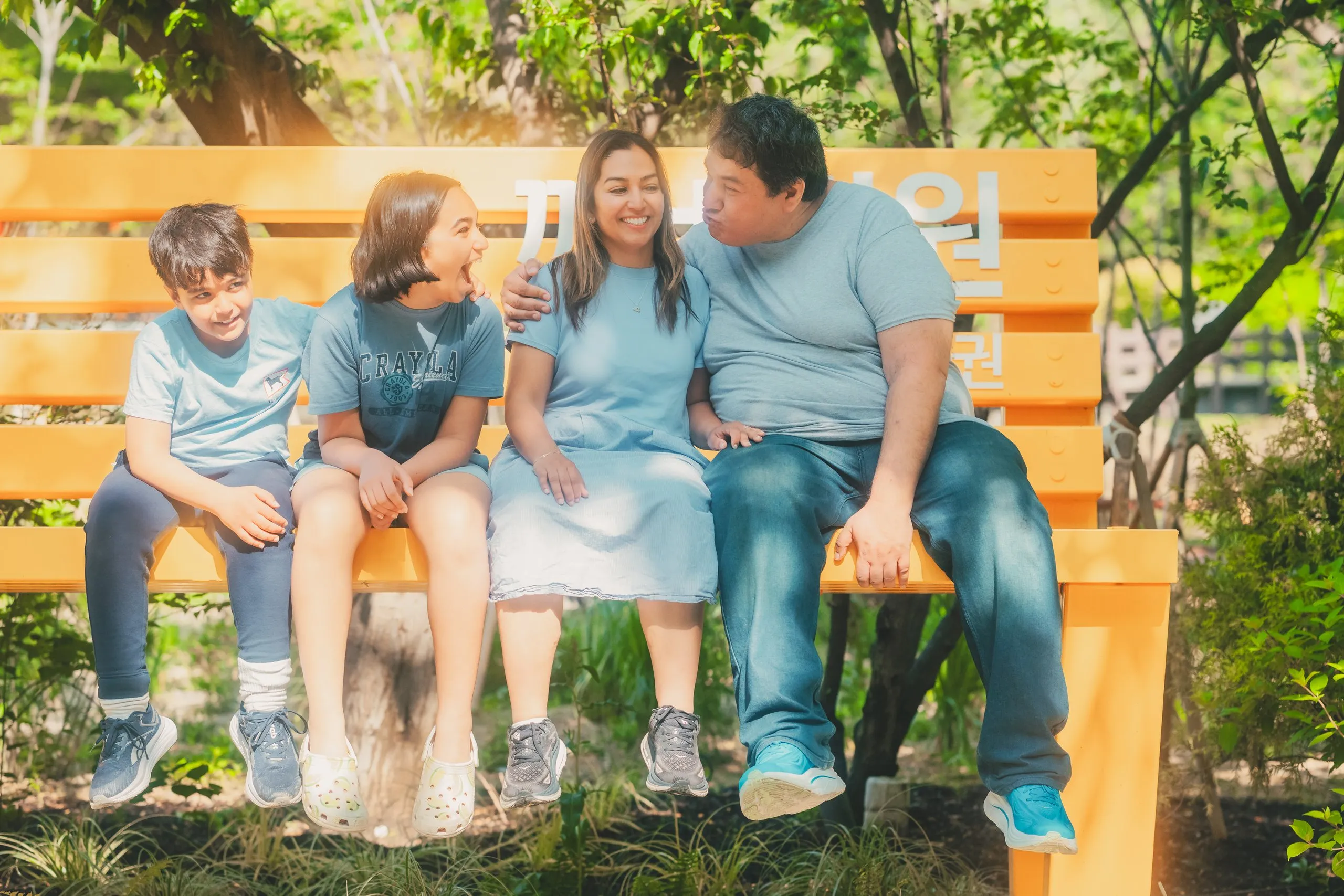 The Khidhir family in Seoul Forest