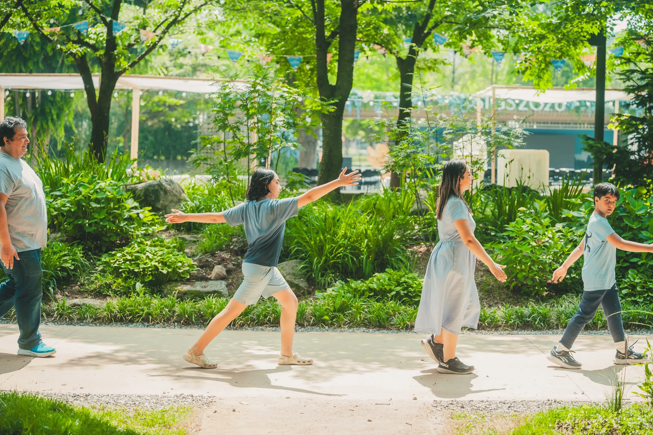 The Khidhir family in Seoul Forest