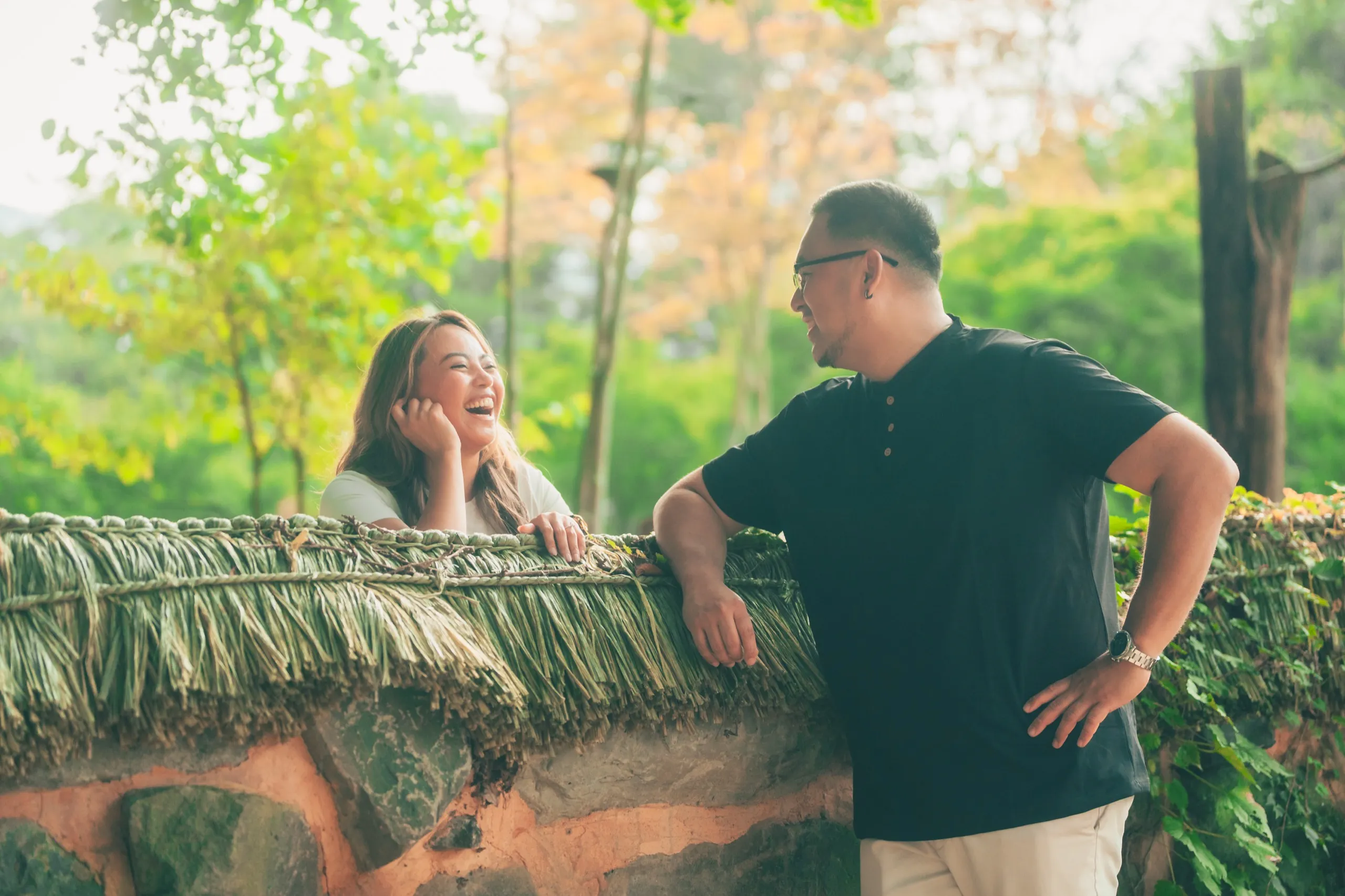 Carisse and CJ on Nami Island