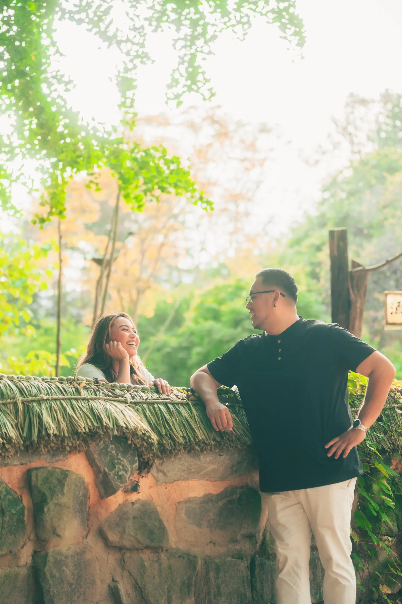 Carisse and CJ on Nami Island