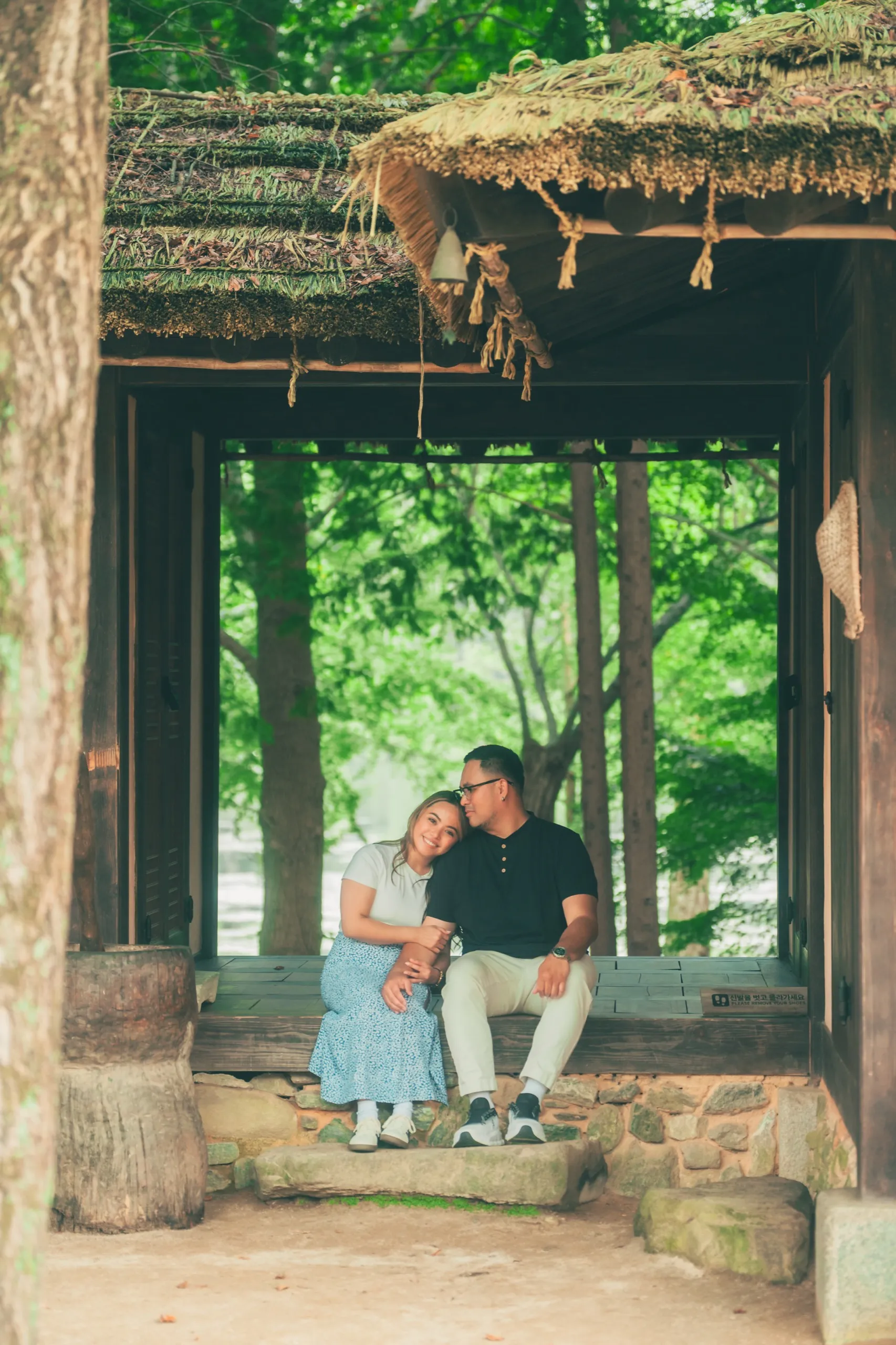 Carisse and CJ on Nami Island
