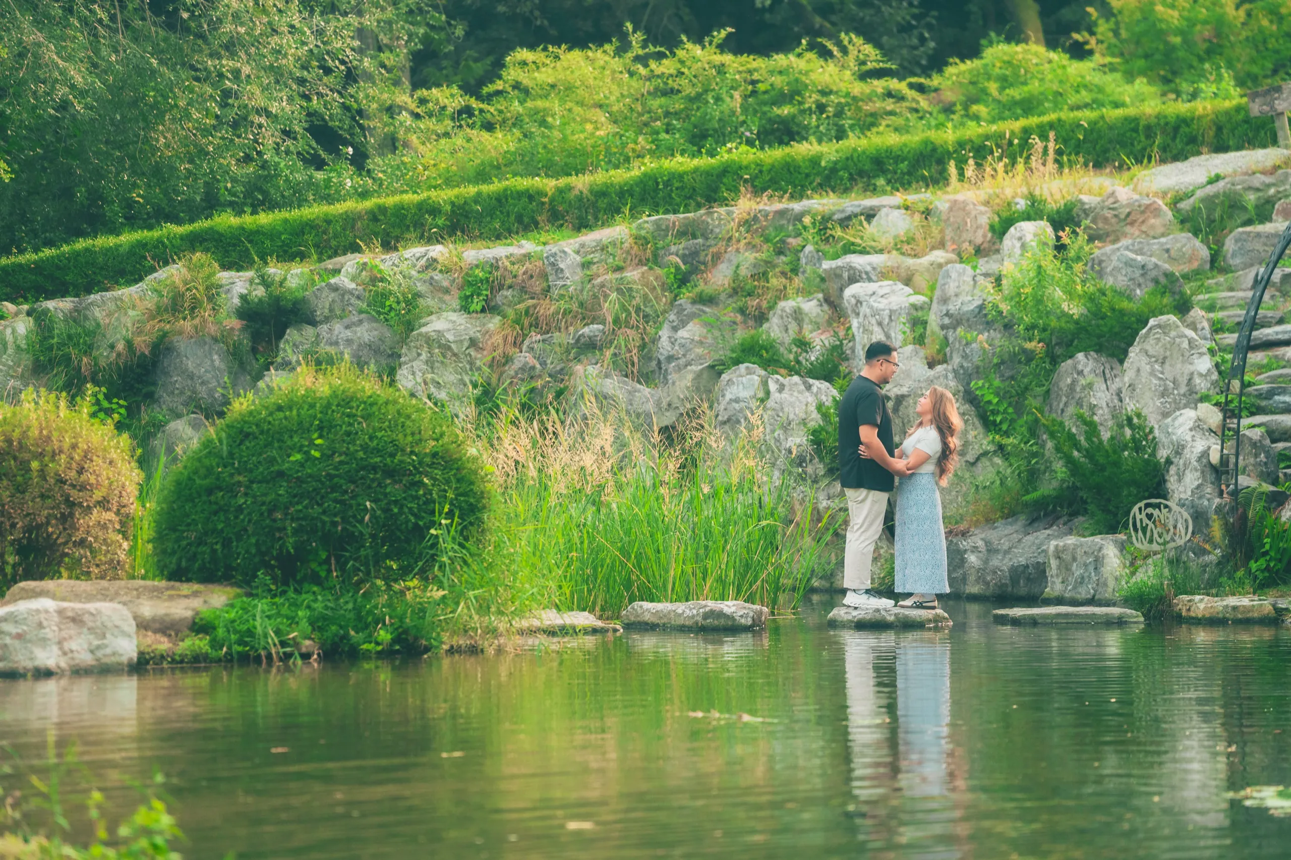 Carisse and CJ on Nami Island