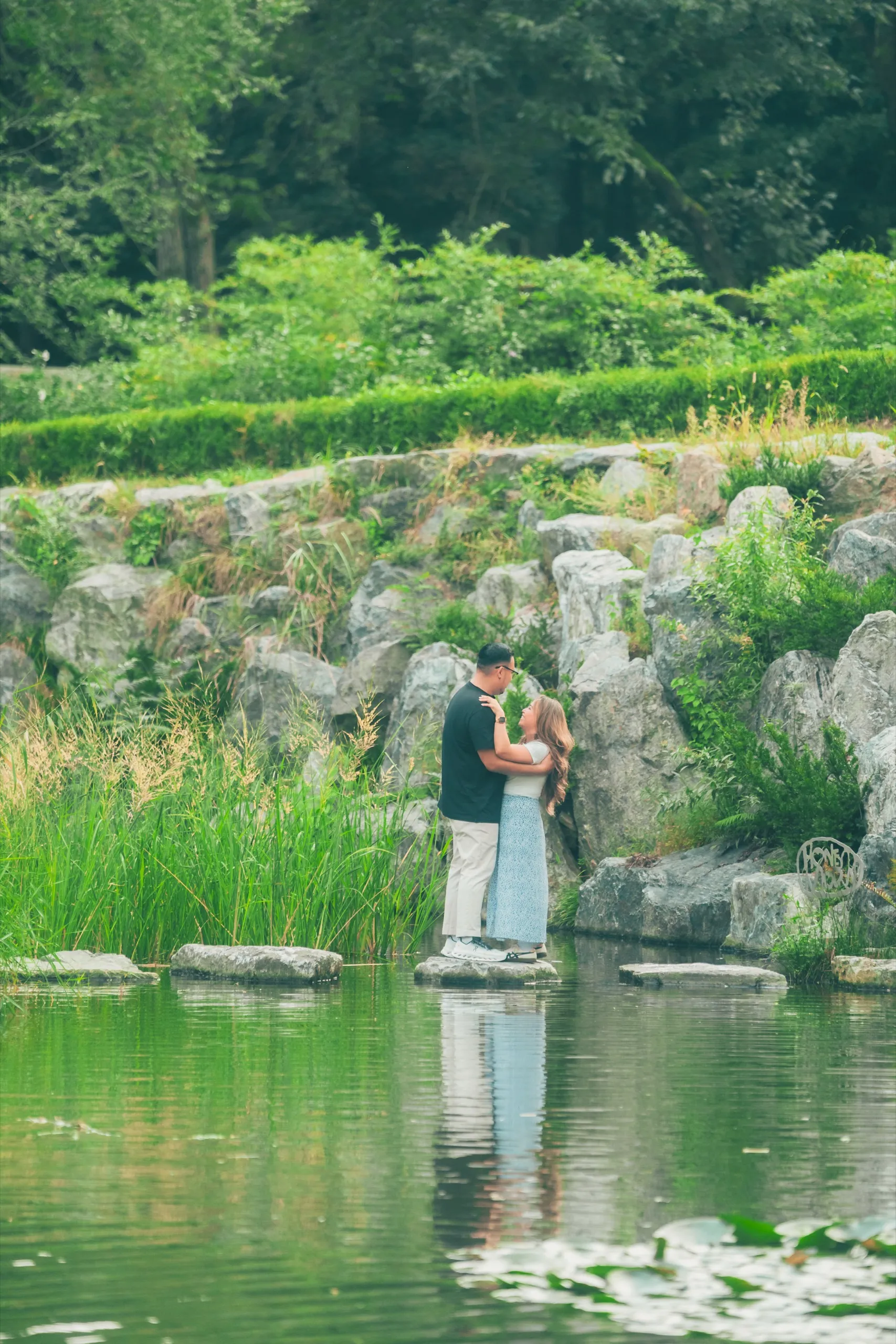 Carisse and CJ on Nami Island