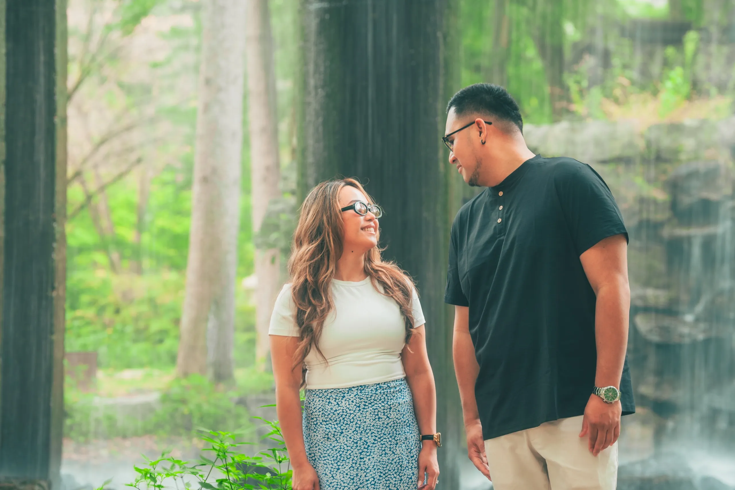 Carisse and CJ on Nami Island