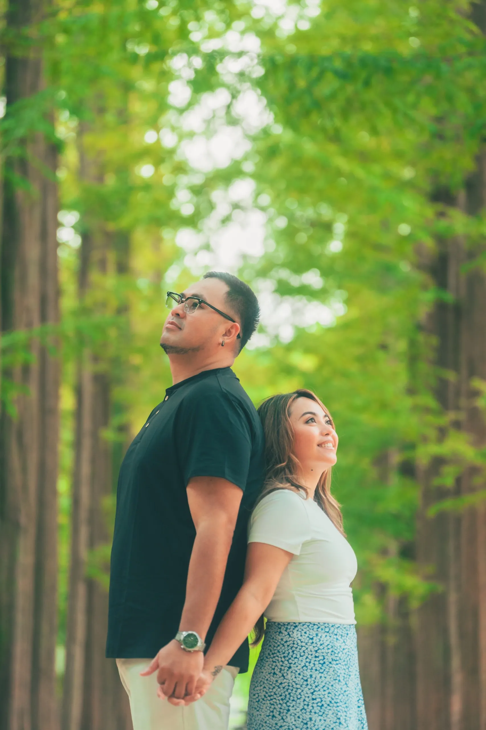 Carisse and CJ on Nami Island