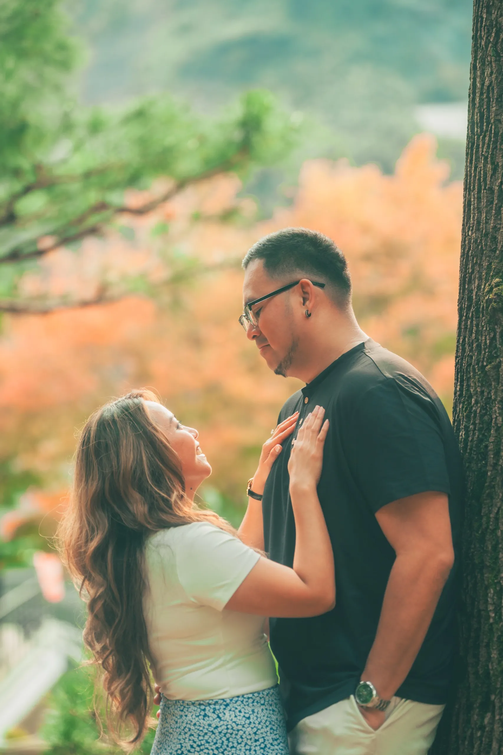 Carisse and CJ on Nami Island