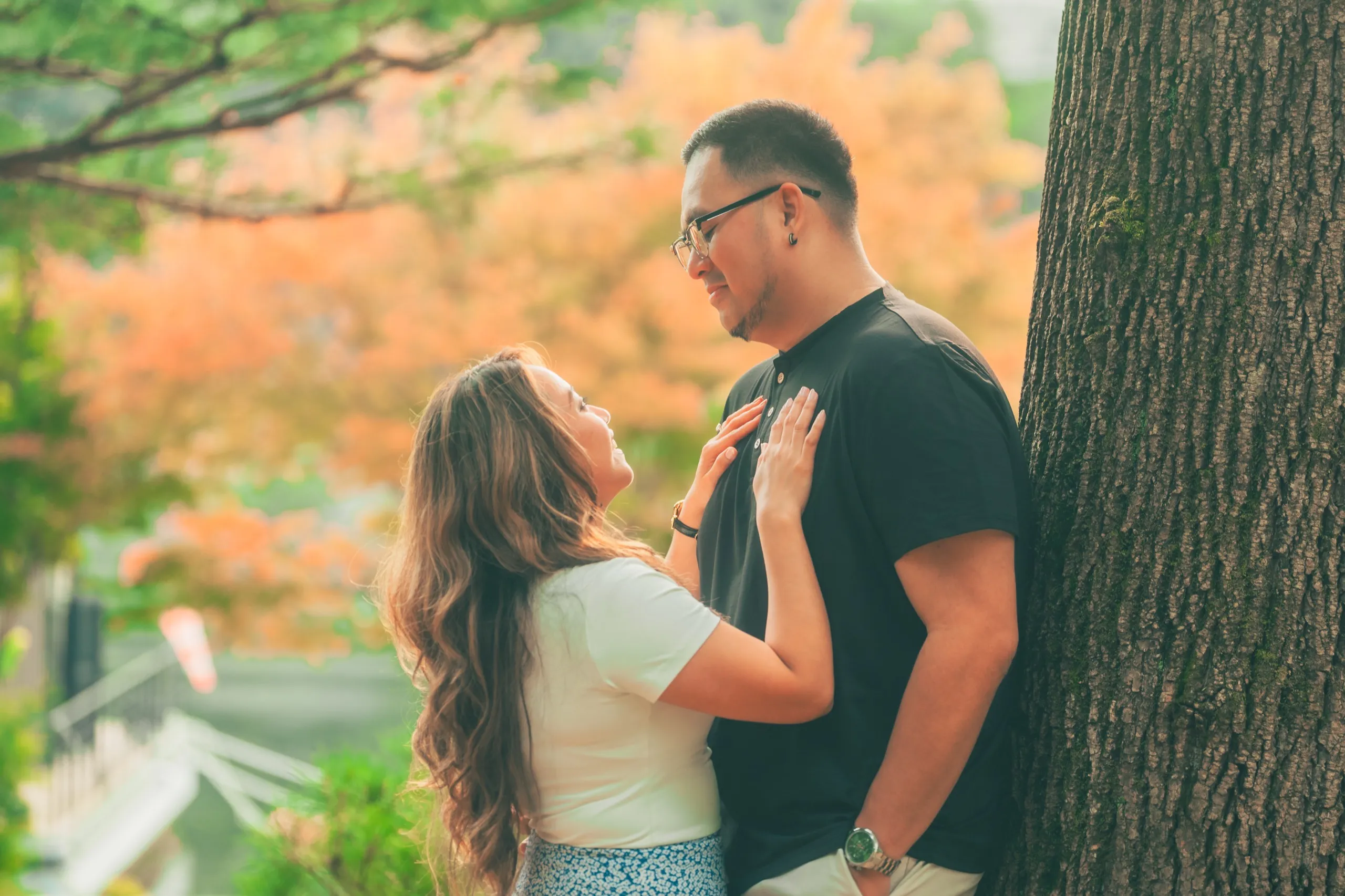 Carisse and CJ on Nami Island