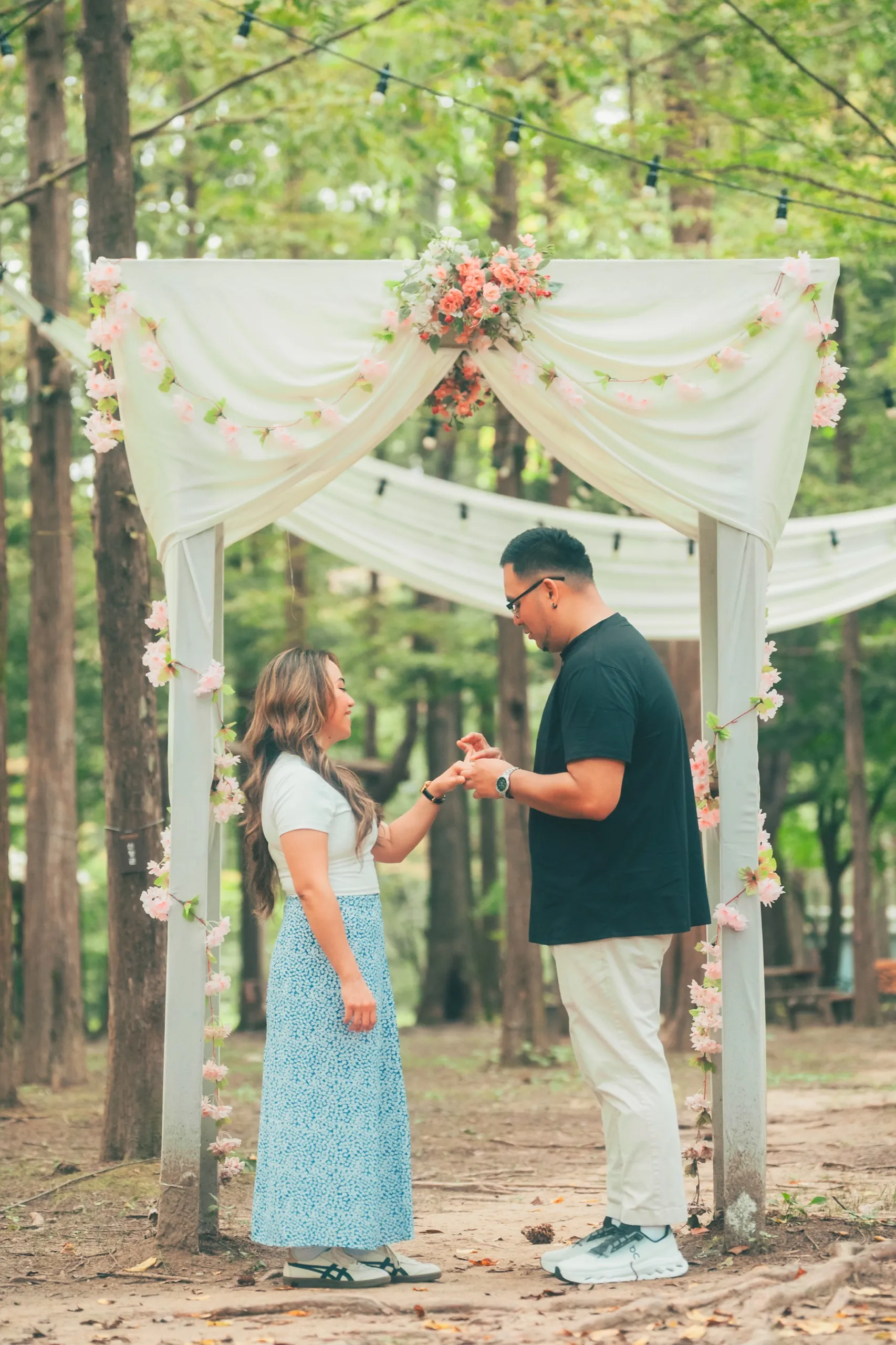 Carisse and CJ on Nami Island