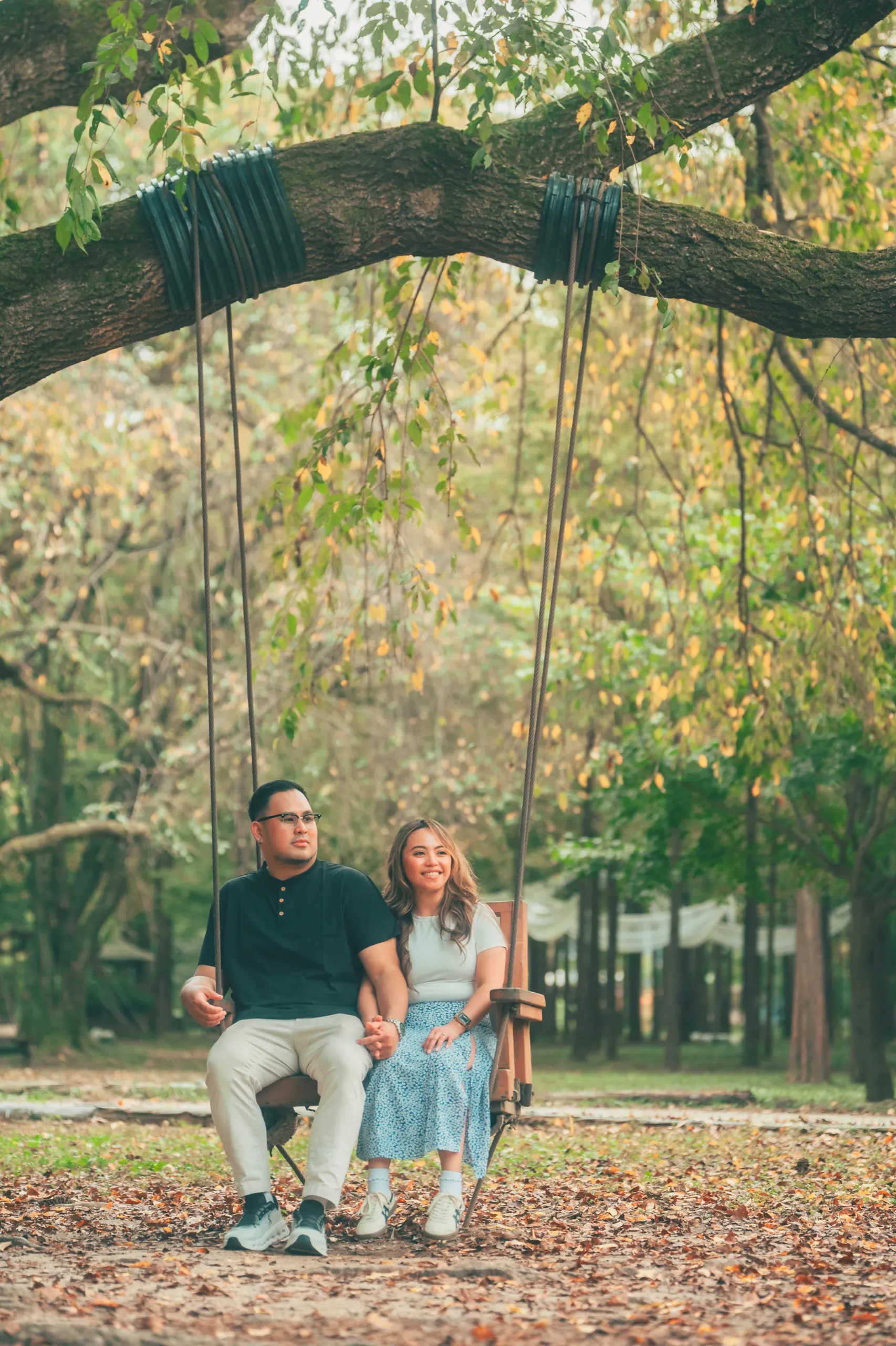 Carisse and CJ on Nami Island