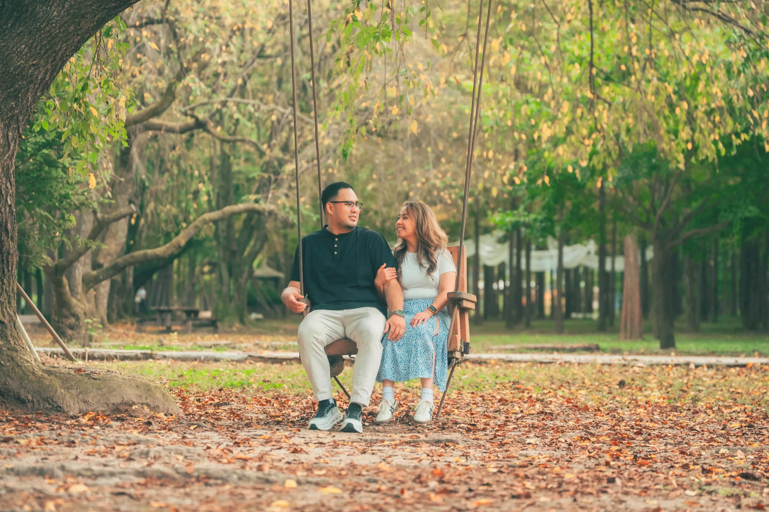 Carisse and CJ on Nami Island