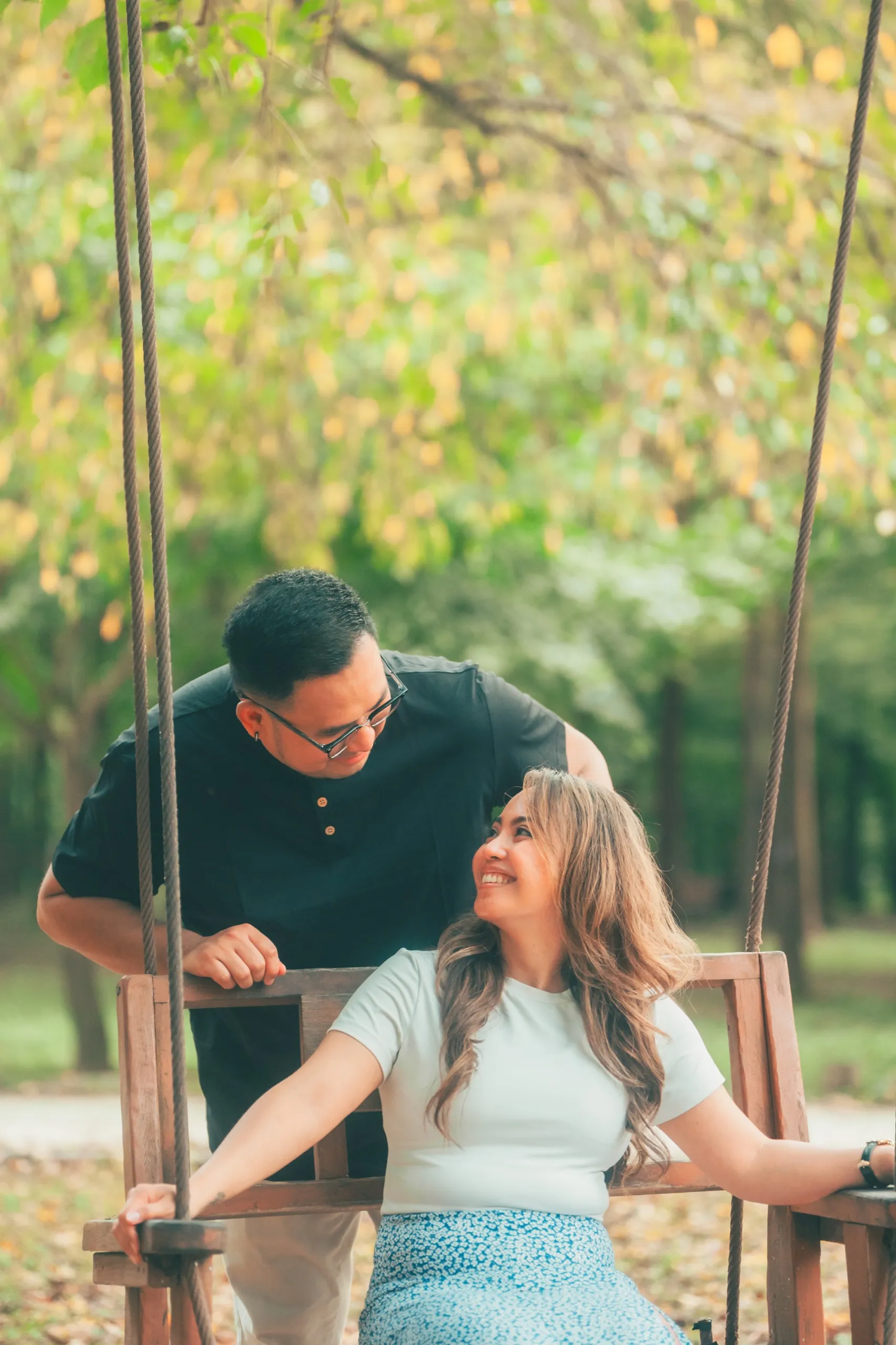 Carisse and CJ on Nami Island
