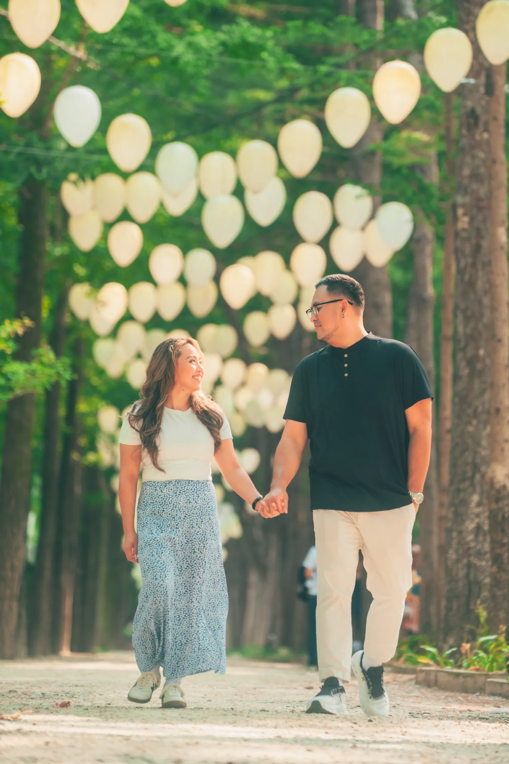 Carisse and CJ on Nami Island