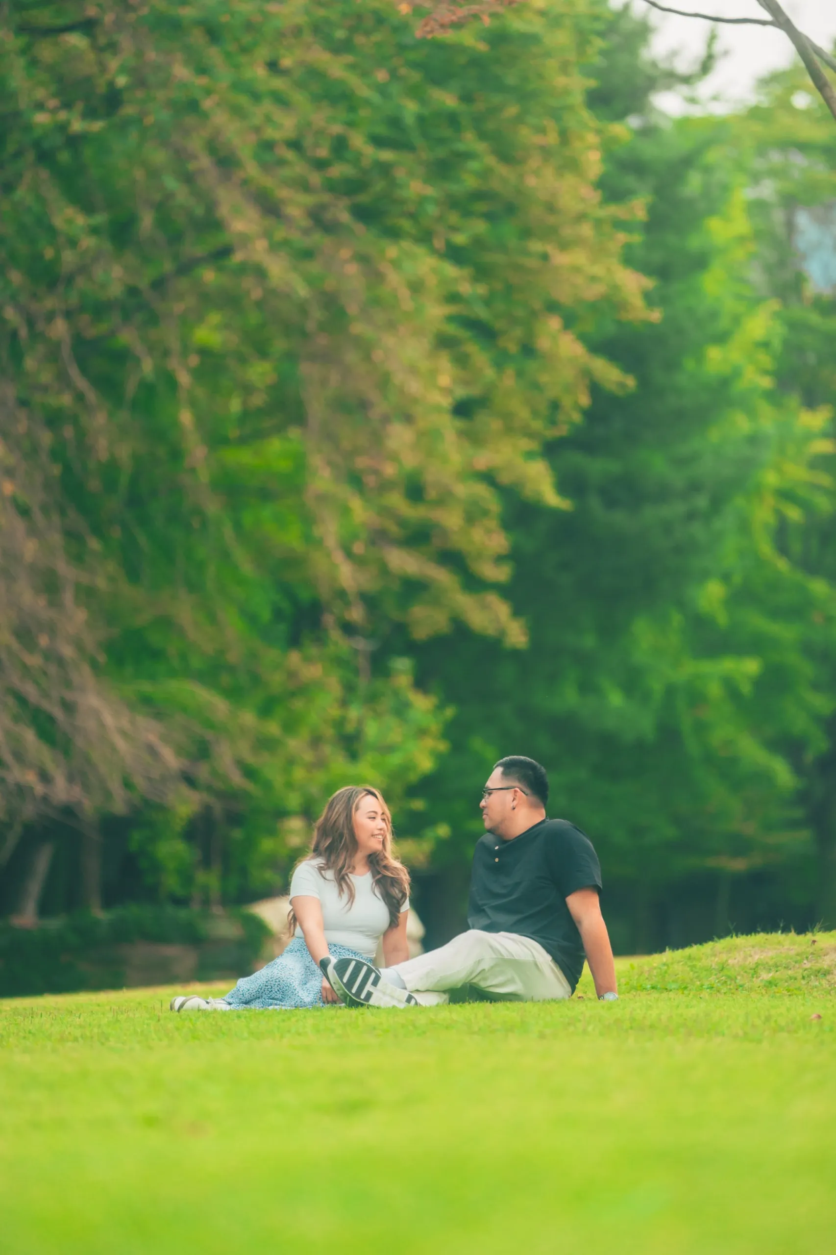 Carisse and CJ on Nami Island