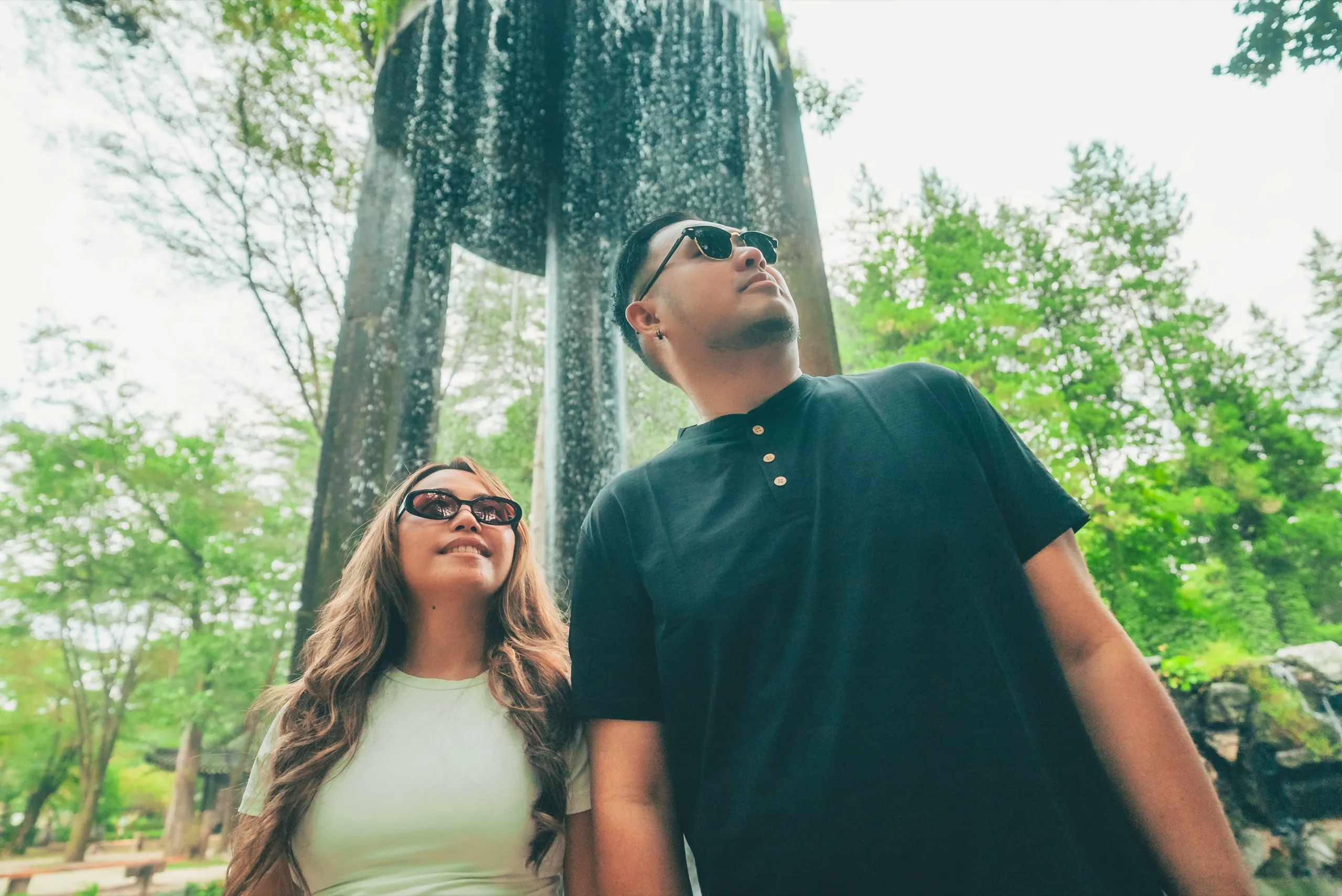 Carisse and CJ on Nami Island