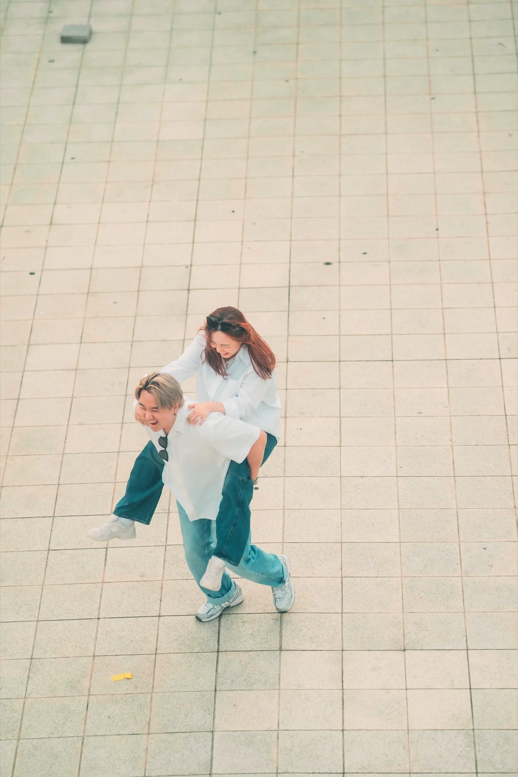 Joshua and Wei Li in Jongno, Seoul