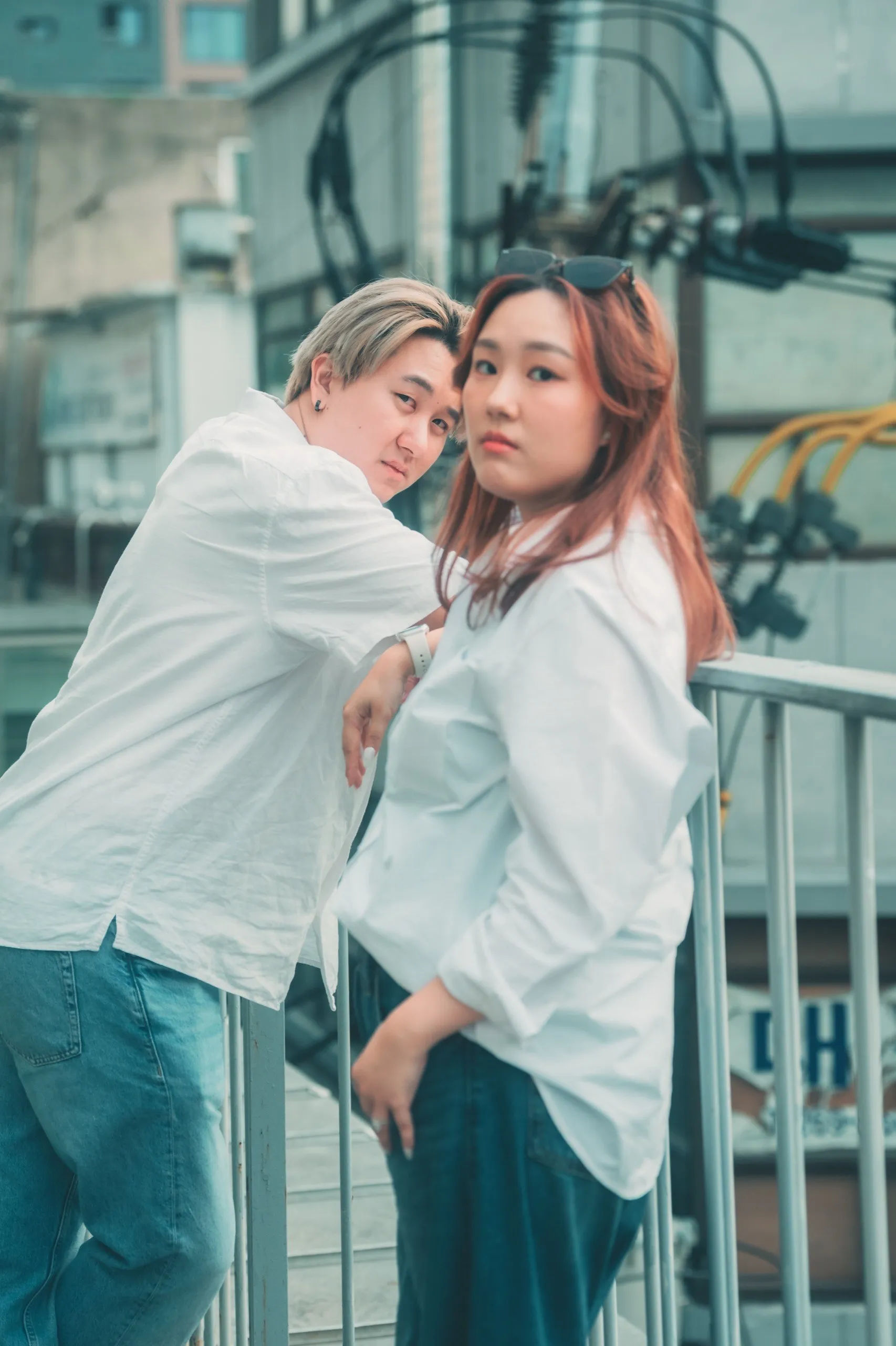 Joshua and Wei Li in Jongno, Seoul