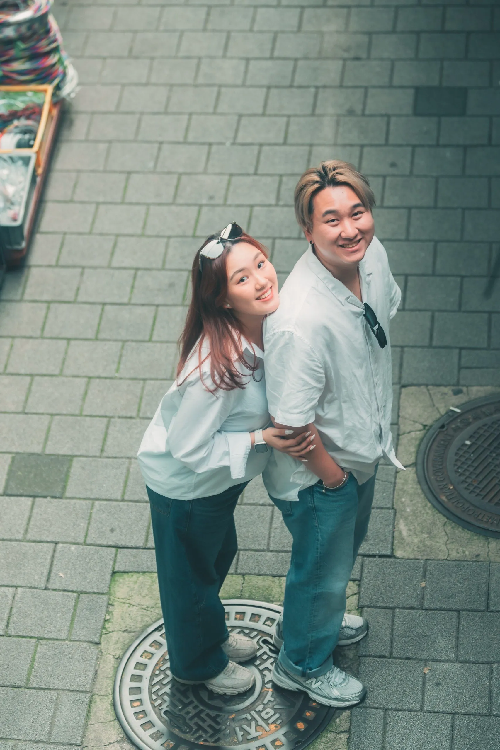 Joshua and Wei Li in Jongno, Seoul