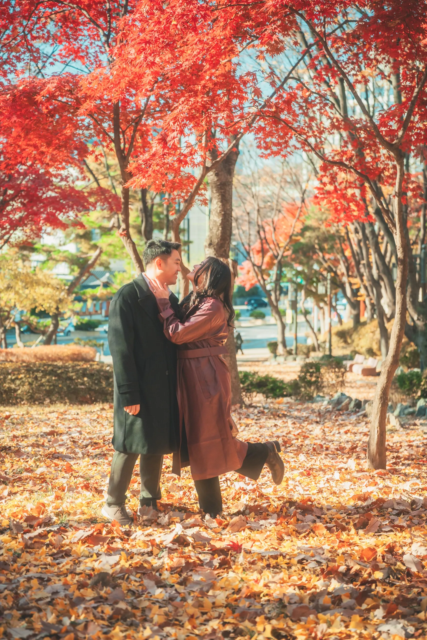 Marielle and her partner in Anguk-dong, Seoul