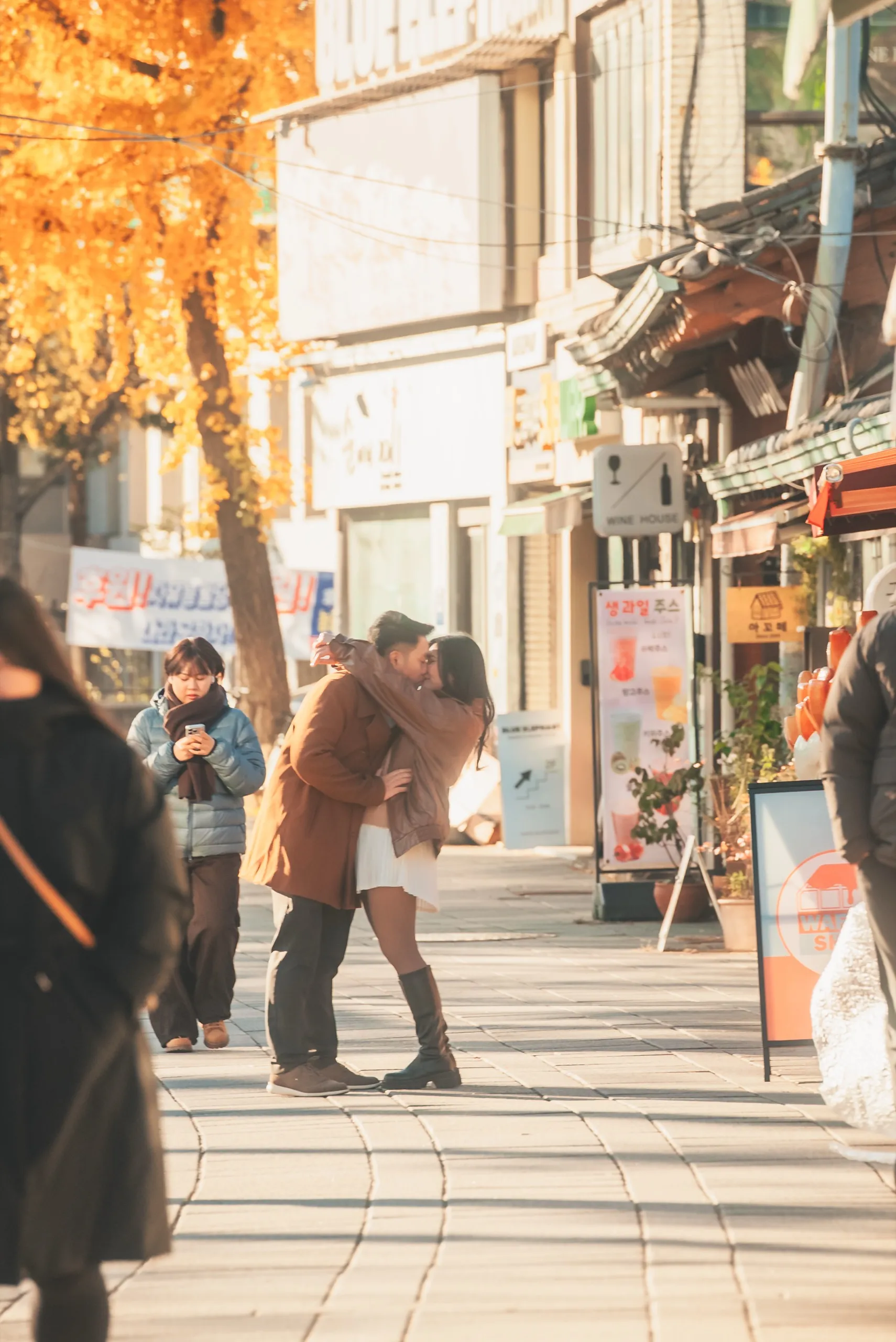 Marielle and her partner in Anguk-dong, Seoul
