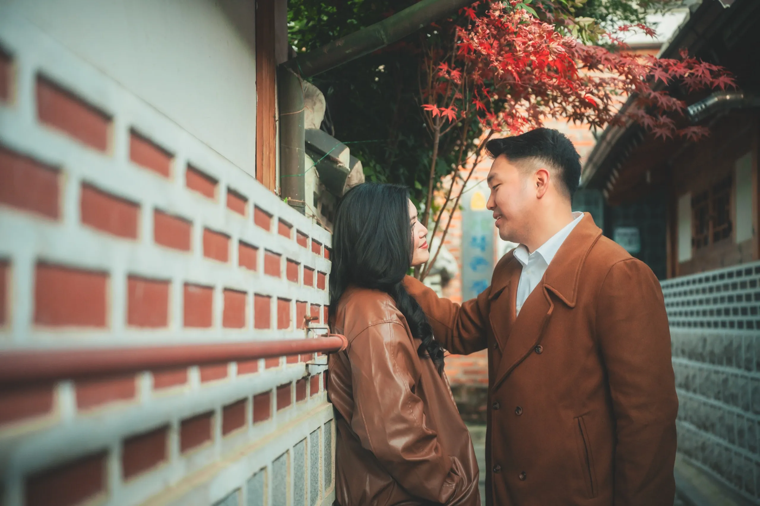 Marielle and her partner in Anguk-dong, Seoul