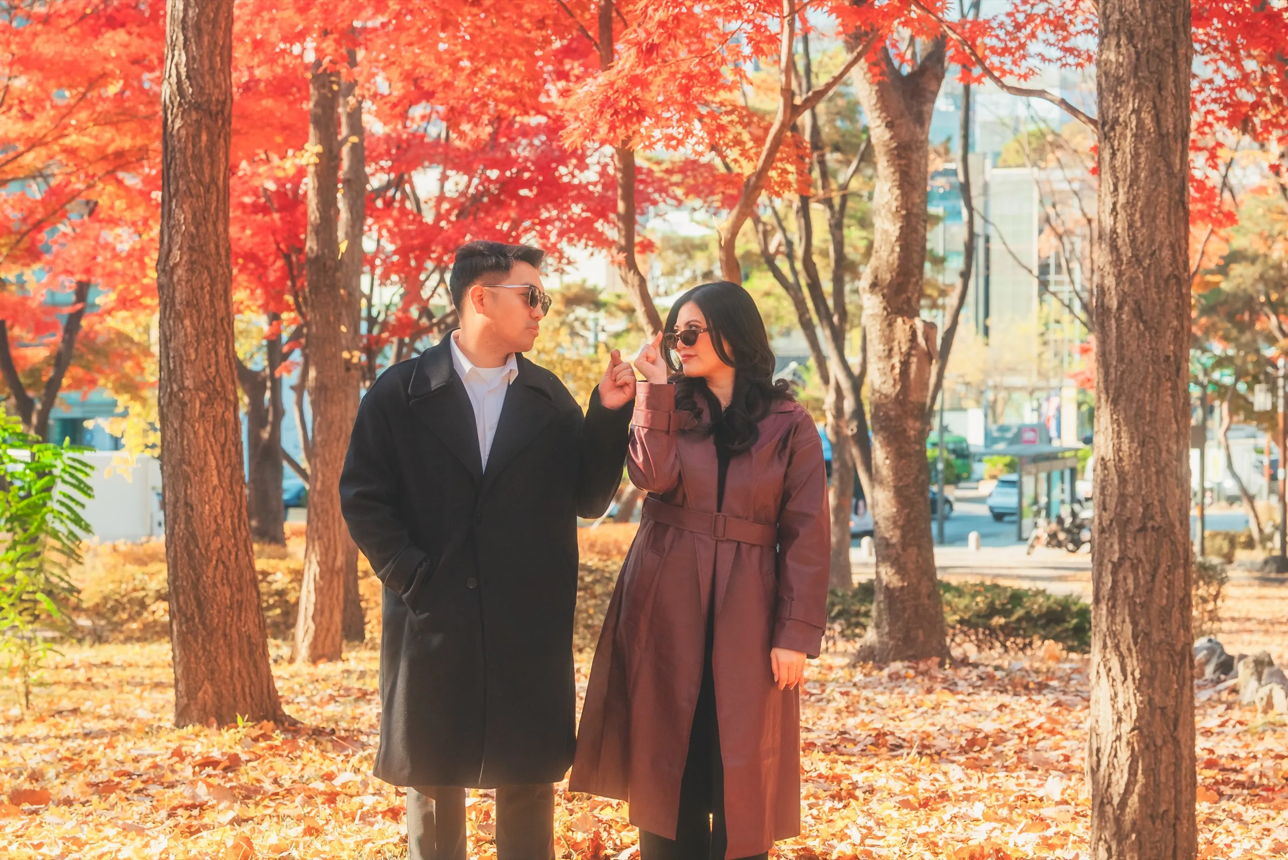 Marielle and her partner in Anguk-dong, Seoul