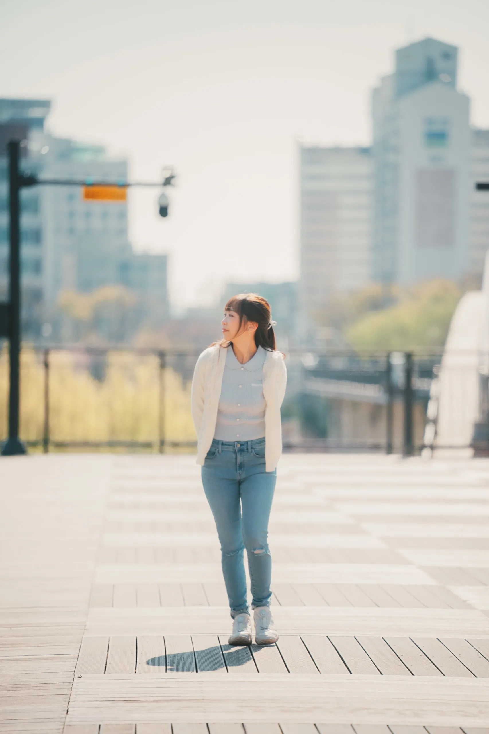Christy and her partner at Seonyudo, Seoul