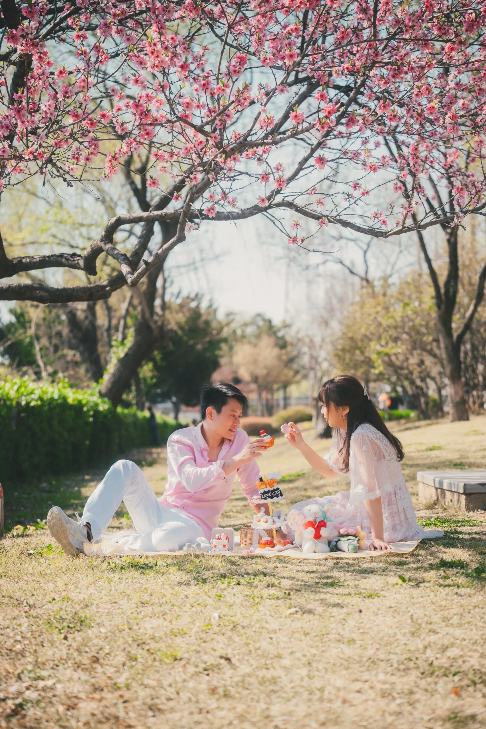 Christy and her partner at Seonyudo, Seoul