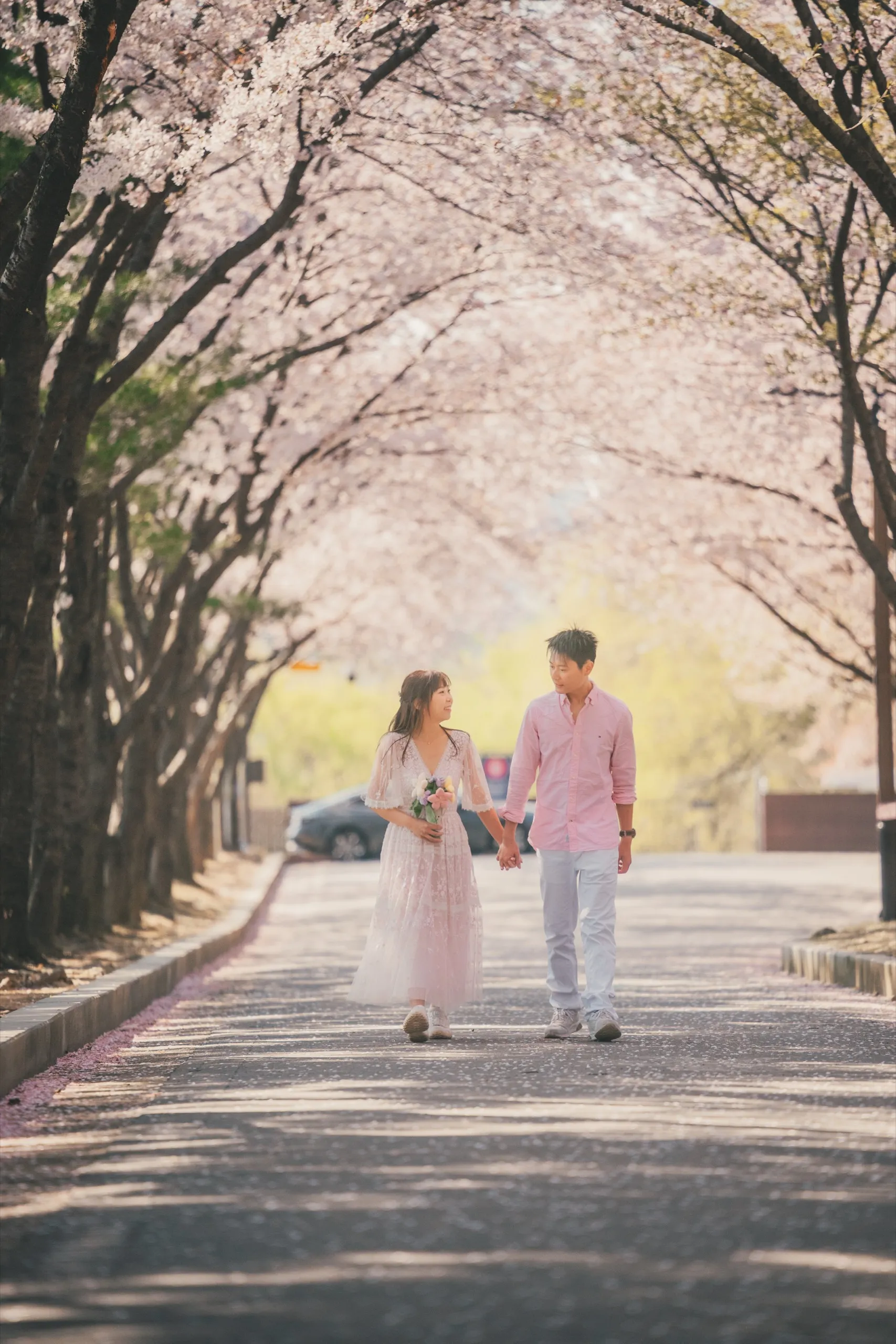 Christy and her partner at Seonyudo, Seoul