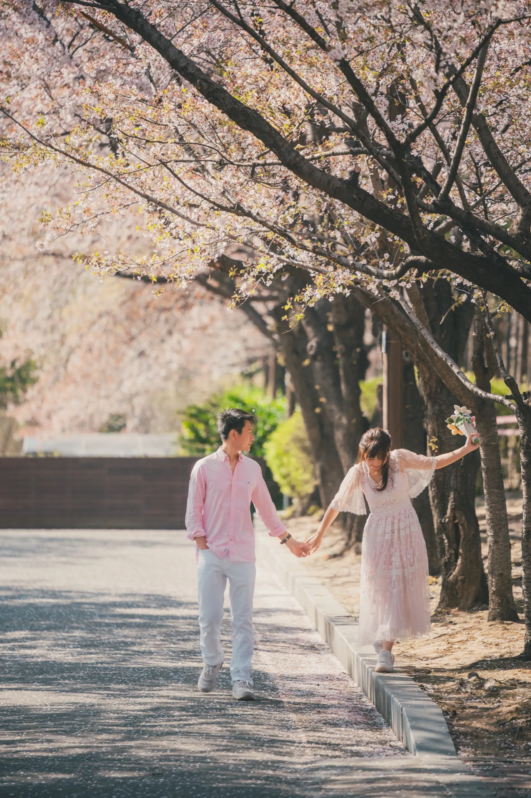 Christy and her partner at Seonyudo, Seoul
