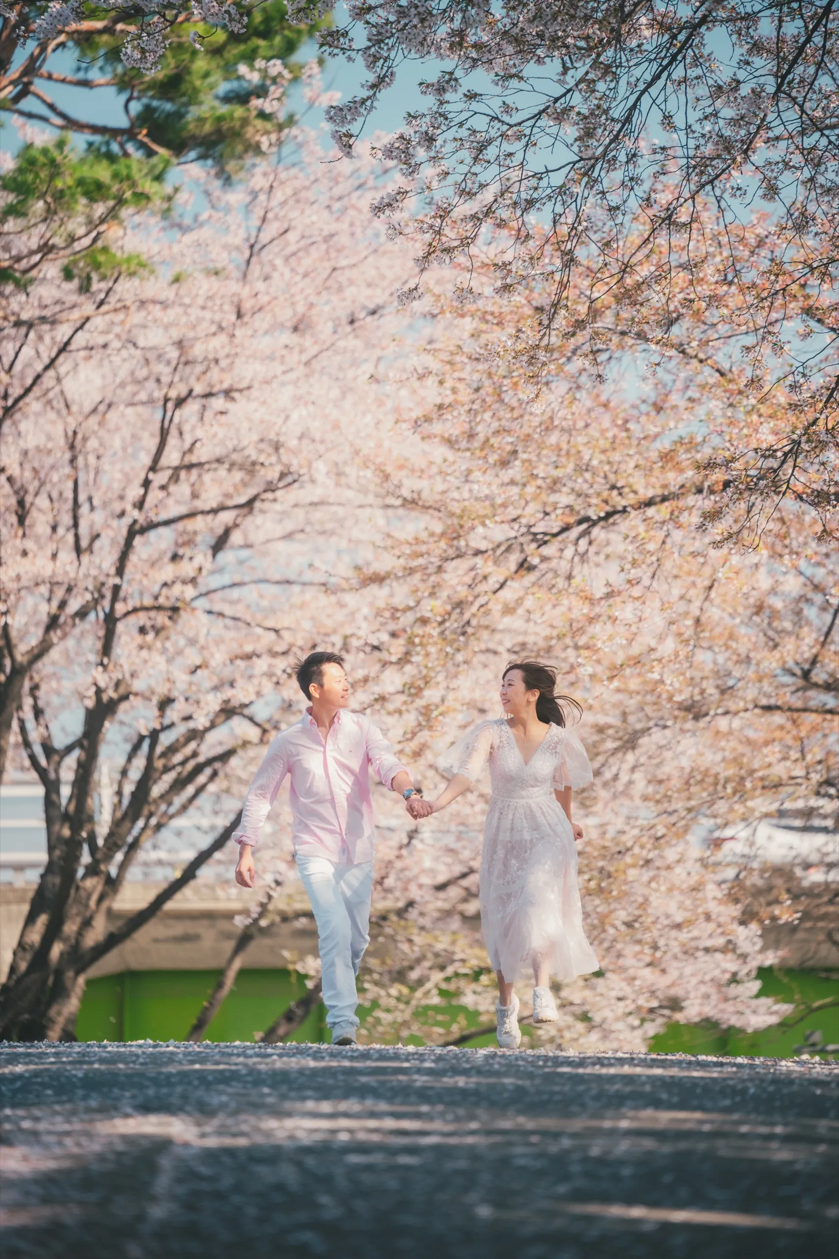 Christy and her partner at Seonyudo, Seoul
