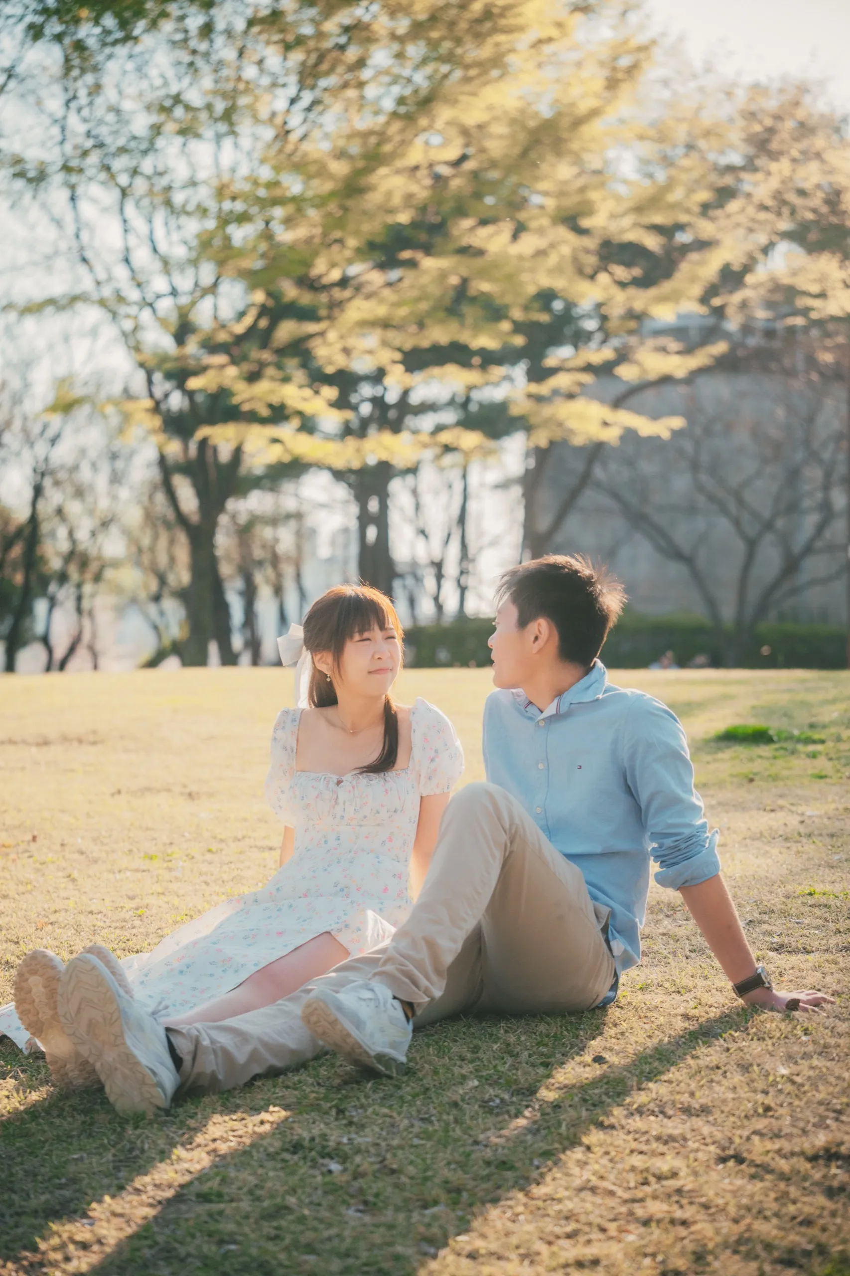 Christy and her partner at Seonyudo, Seoul
