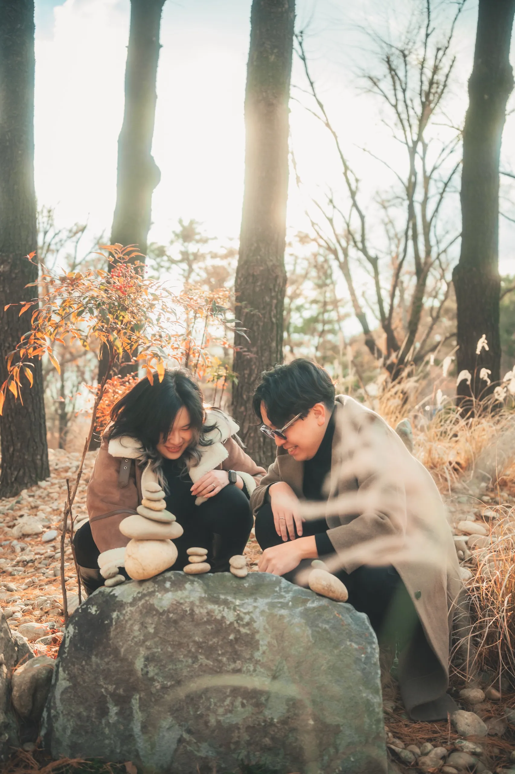 Tracy and her partner at Seoul Forest
