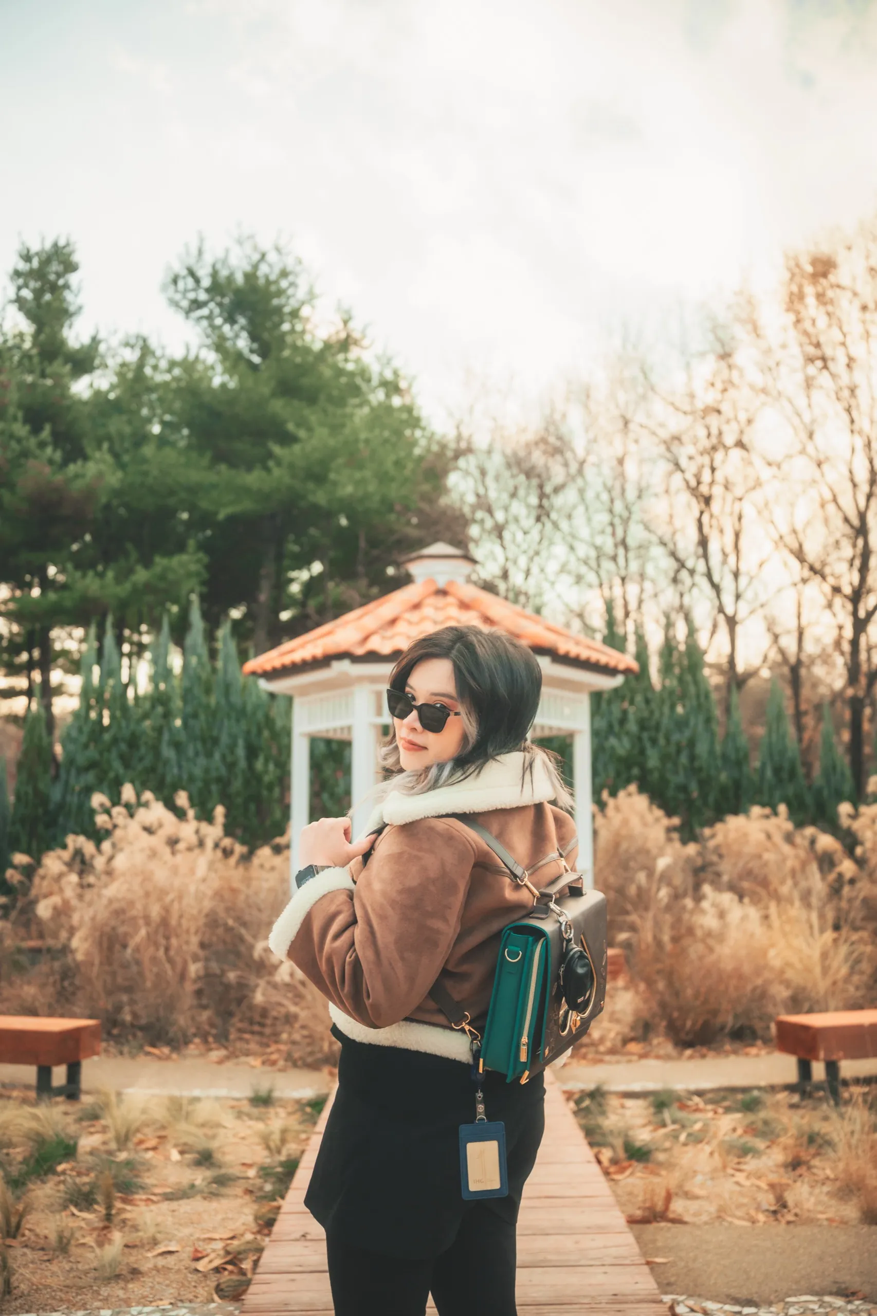 Tracy and her partner at Seoul Forest