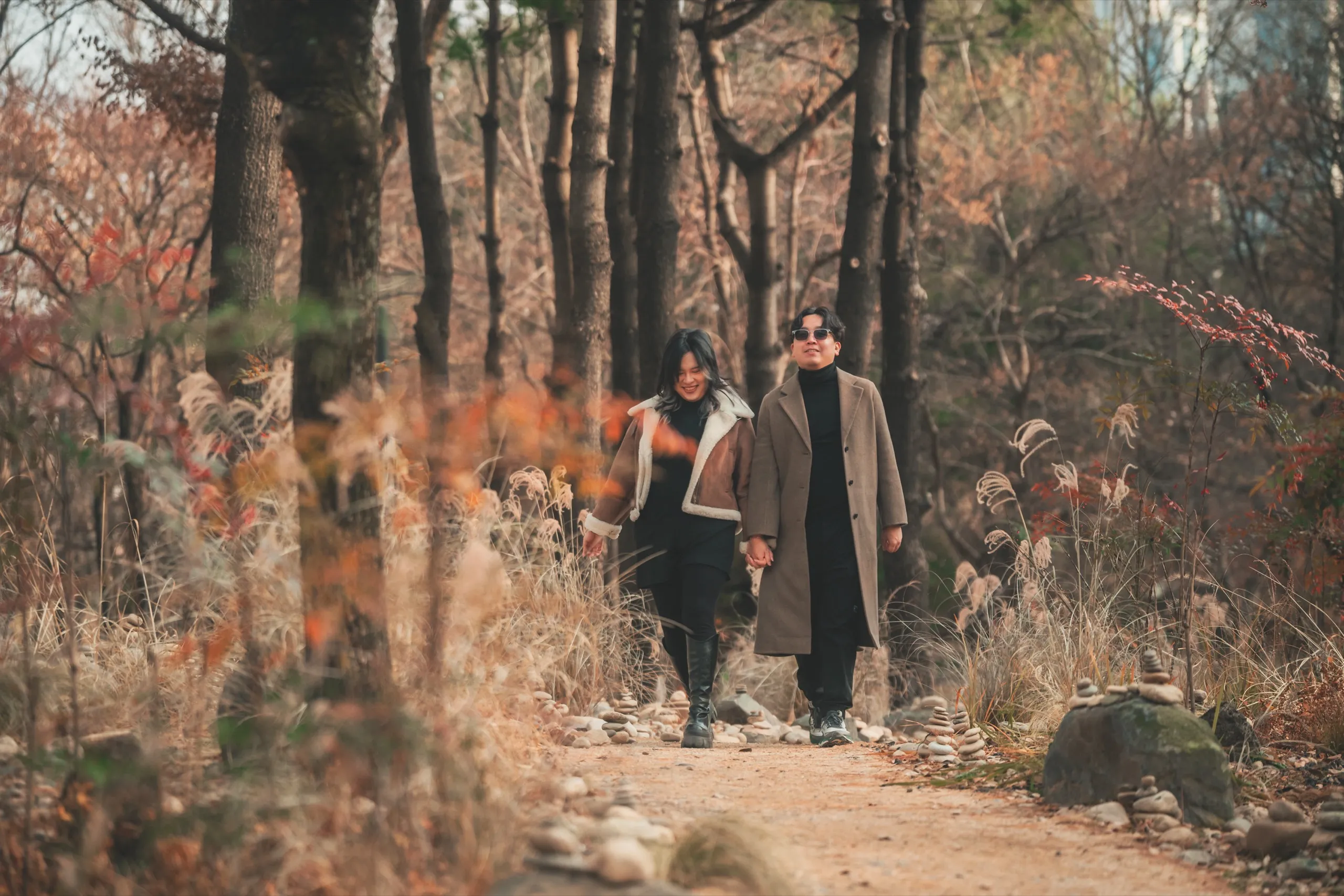 Tracy and her partner at Seoul Forest
