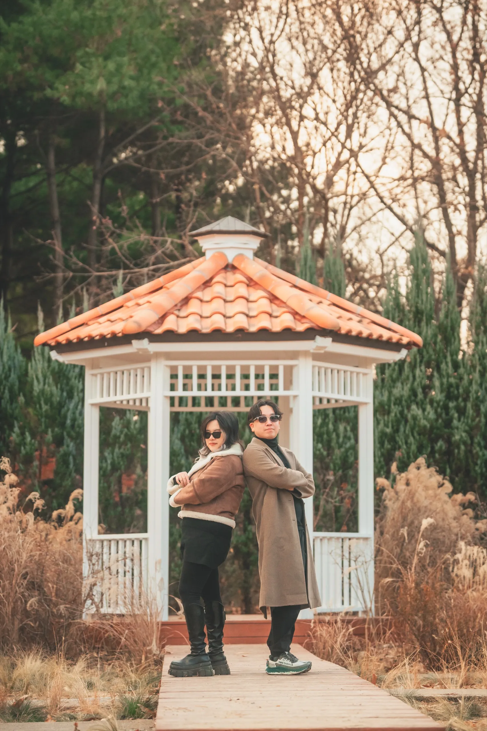 Tracy and her partner at Seoul Forest