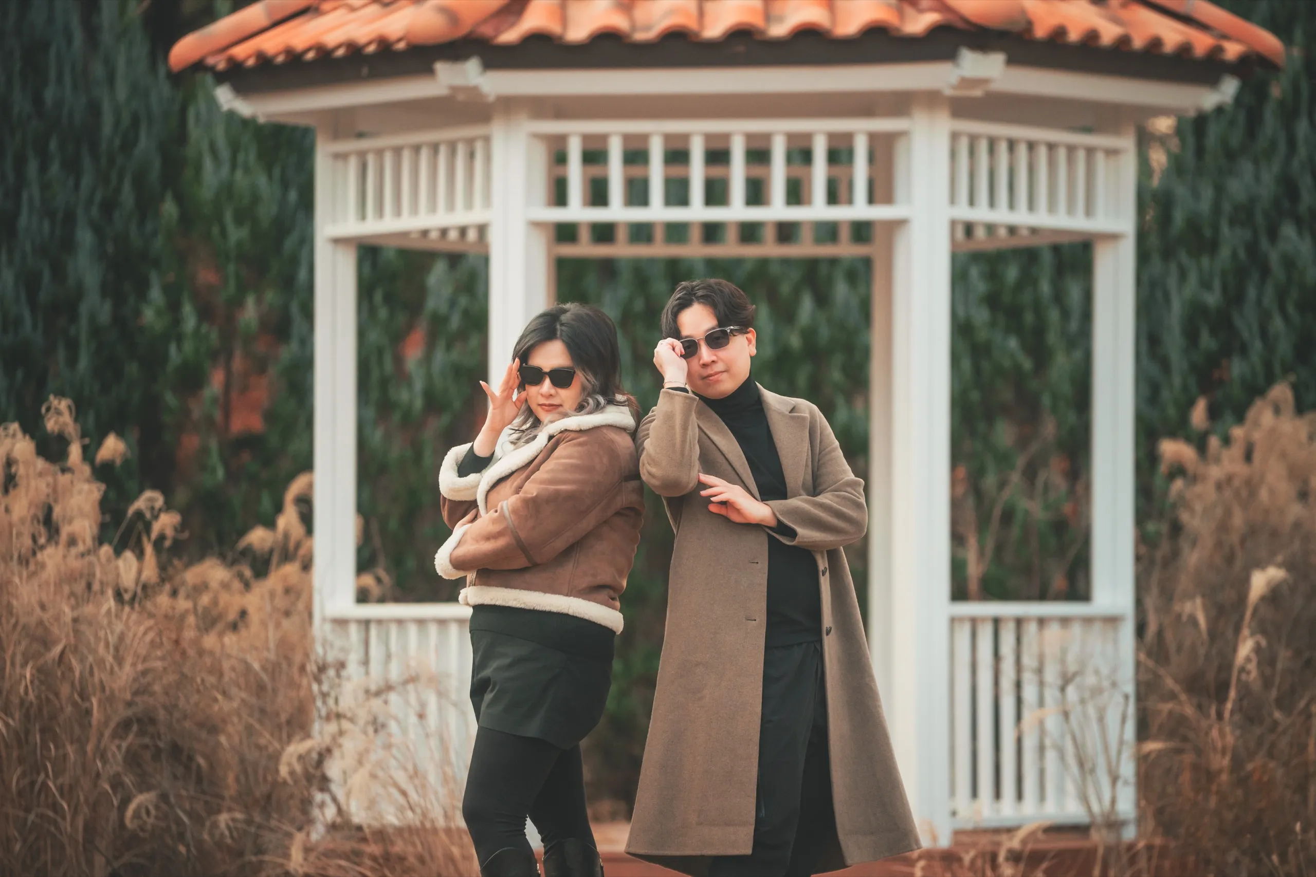 Tracy and her partner at Seoul Forest
