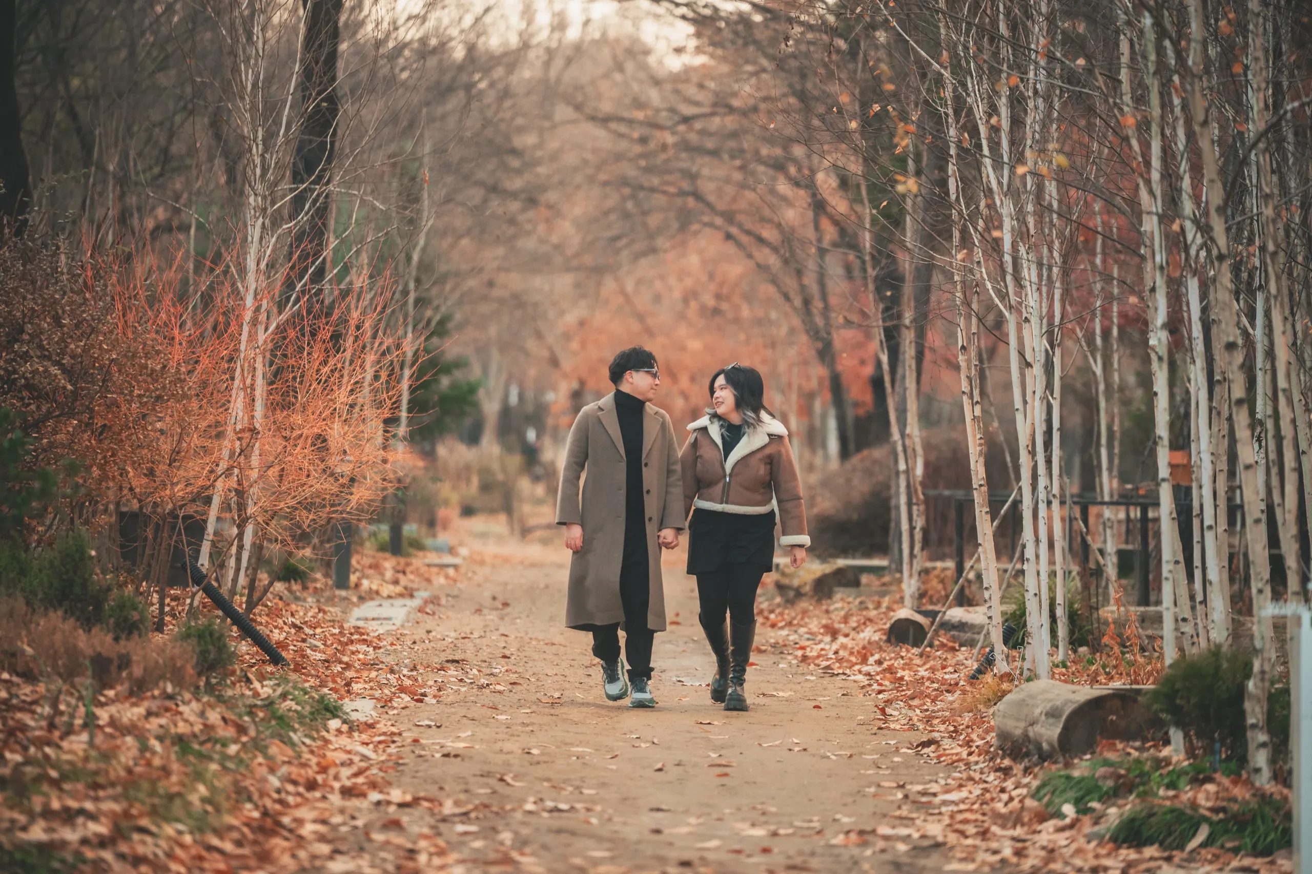 Tracy and her partner at Seoul Forest