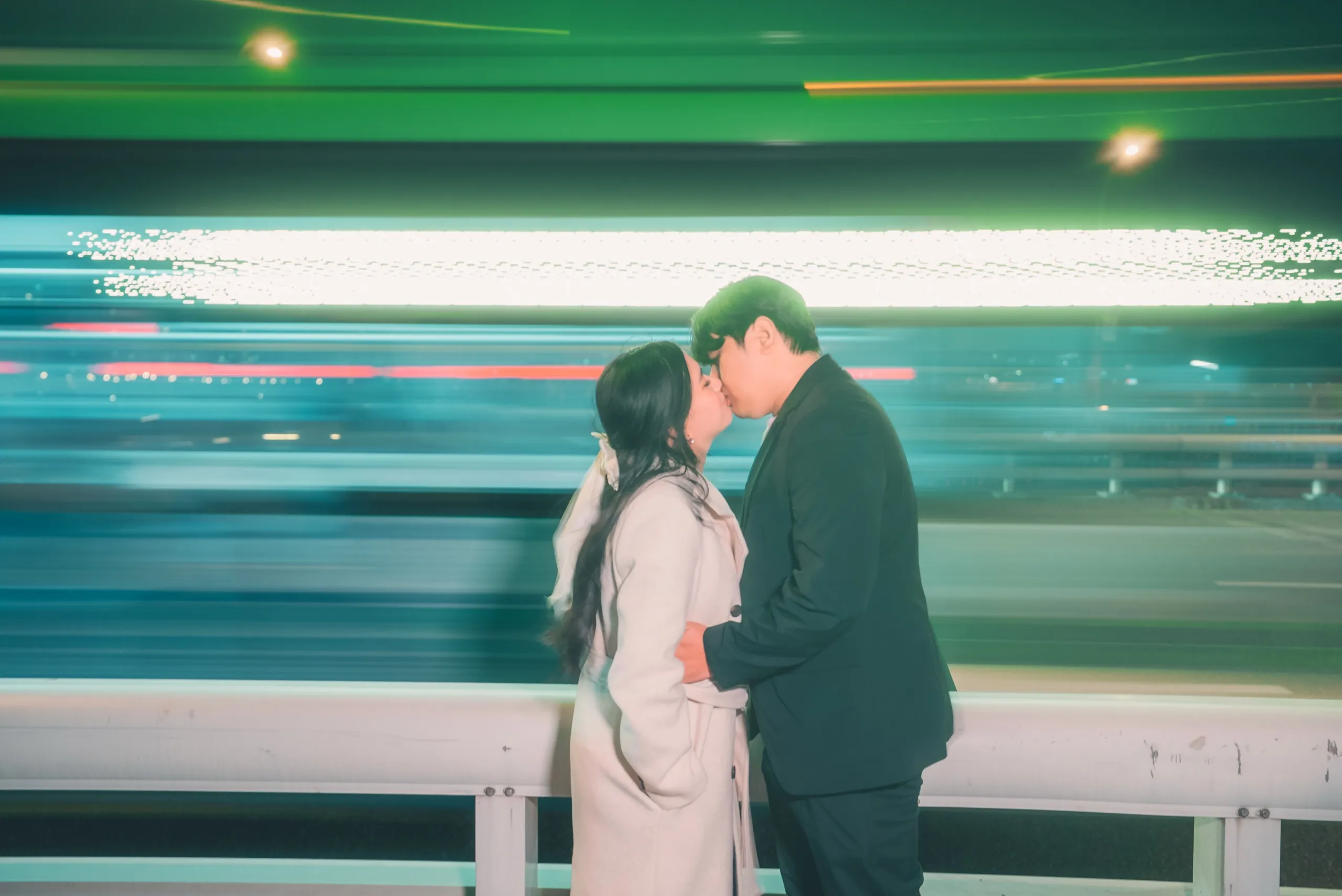 Ariel and Chay, filmed across Seoul