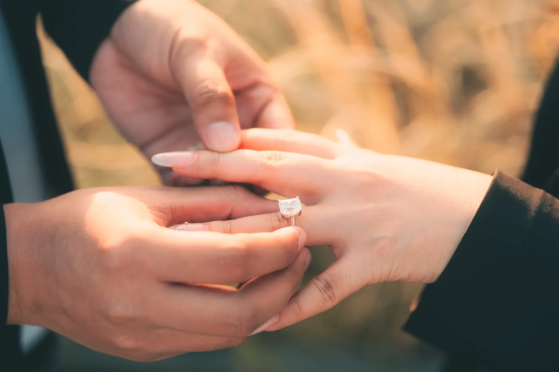 The ring, in golden light